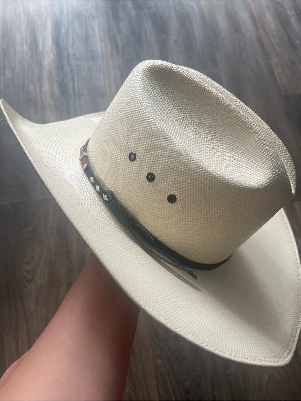 Vintage Wrangler 20X Shantung Panama Straw Cowboy Hat